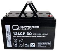 Q-Batteries Batterie au Plomb 12LCP-60/12 V - 63 Ah (C20) - Type de Cycle AGM - Deep Cycle VRLA