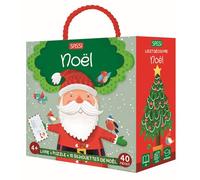 Q-box. Noël Livre + puzzle + 10 silhouettes de Noël 40 pièces - Matteo Gaule - Sassi - Boîte ou accessoire - Jeux livres objets