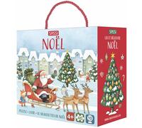 Q-BOX - Noël - N.E. 2026 Livre + puzzle + 10 silhouettes de Noël 40 pièces - AA.VV. - Sassi - Boîte ou accessoire - Jeux livres objets