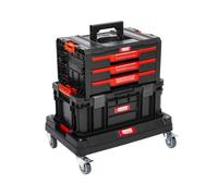 Q-Brick Set de 13 chariots à outils, taille XL, servante d'atelier, avec de nombreux accessoires l x p x h en cm : 53 x 38 x 98 cm