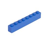Q-Bricks 1 x 8 Clous Briques de Construction en Vrac, 250-piece
