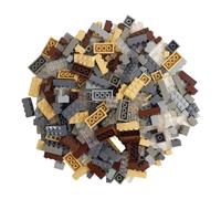 Q-Bricks Briques Classiques Compatibles 300 Pièces Multicolores - Jeu de Construction Créatif Compatible Grandes Marques avec Boîte Réutilisable et Séparateur - Fabriqué en Europe