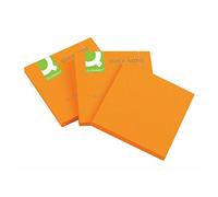 Q-Connect® KF10517 Papillons adhésifs Brillant - 76 x 76 mm, orange