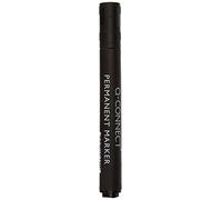 Q-Connect 17839 Marqueur Permanent Pointe Biseautée Tracé 5mm Résistante Corps Plastique Blanc