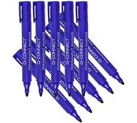 Q-Connect 17845 Marqueur Permanent Pointe Ogive Tracé 3mm Résistante Corps Plastique Rose