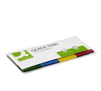 Q Connect 19x43mm Quick onglets - Transparent (Lot de 4x40)