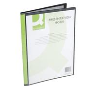Q Connect 20-Pocket Présentation livre - noir