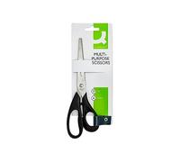 Q-CONNECT Ciseaux 28835 économique — lames inox, branches gainées ABS, bouts pointus 21 cm
