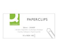 Q-Connect 28854 Boîte de 100 Trombones 26 mm