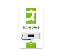 Q-Connect USB 3.0 Slider 32GB Flash Drive Silver/Black
