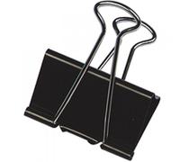 Q-Connect 33025 Pince Double Clip Largeur 32mm Lot de 10 Métallique