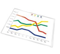 Q-Connect 33932 Pochette Polypropylène 12/100e Format A4 Lot de 5 210x297mm Transparent