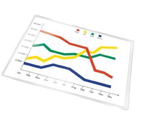 Q-Connect 33932 Pochette Polypropylène 12/100e Format A4 Lot de 5 210x297mm Transparent