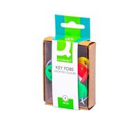Q-CONNECT Porte-clés porte-étiquette 37902 Plastique Boîte 6 unités Blanc