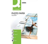 Q-Connect 38857 Papier Photo A4 180 g /m2 Semi-glacé Brillant compatible toutes imprimantes jet encre Paquet de 20 feuilles