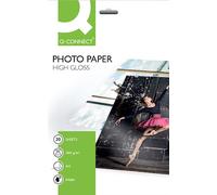 Q-Connect 38987 Papier Photo A4 260 g/m2 Glacé Ultra-brillant compatible toutes imprimantes jet encre Paquet de 20 feuilles