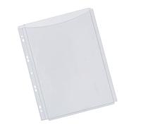 Q-Connect 40855 Pochette PVC Perforé Soufflet Plan A4 18/100e Lot de 5 Assorties