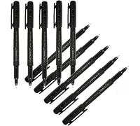Q-CONNECT Stylo-feutre permanent OHP Pointe fine Multi-supports CD/DVD Plastique Noir
