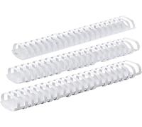 Q-Connect 44125 Anneau Plastique Relier Capacité 20F Plastique Blanc