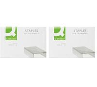 Q-Connect 48602 Agrafe Modèle 26/6 Galvanisée Métallique Assorties (Lot de 2)