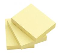 Q-Connect - 51 x 76 mm-Paquet de notes repositionnables Jaune