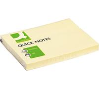 Q Connect 75x100mm Quick Note Repositionnable Pad - Jaune