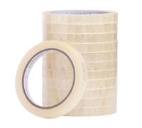 Q-Connect 925930 Ruban Adhésif Transparent Économique Résistant 66 m x 12 mm Blanc