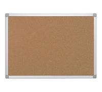 Q-Connect 926366 Tableau Liège Mural Cadre Aluminium 60 x 45 cm Noir