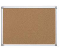 Q-Connect 926367 Tableau Liège Mural Cadre Aluminium 90 x 60 cm Jaune