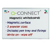 Q-Connect 926610 Tableau Laqué Magnétique Cadre Aluminium 90 x 60 cm Noir