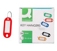 Q-Connect 934238 Porte-clés porte-étiquette Plastique 50 x 22 mm Blanc