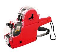 Q-Connect 936089 Pince étiqueter 2 Lignes 10 Caractères 520 g rouleau encreur 25 x 16,5 x 5 cm Rouge