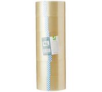 Q-Connect 937695 Ruban Adhésif Transparent Polypropylène Sans Solvant Recyclable Épaisseur 60 Microns 50 mm x 66 m Blanc