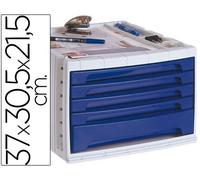 Q-Connect 943588 Module 5 Tiroirs Sec Rétaire Superposable Doc Format Inclus 270x320mm Ergonom. 370x305x215mm Opaque Violet