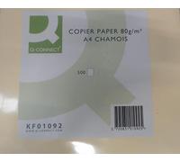 Q-Connect 972052 Papier Multi Fonctions A4 80g/m2 Champagne Ramette Lot de 500 Vert