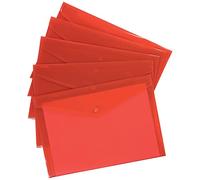 Q Connect A4 polypropylène Pochette à documents - Rouge