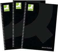 Q Connect A5 Livre à spirale Couverture en polypropylène - Noir