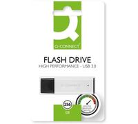Q-Connect Clé USB 3.0 Haute Performance Noir/argenté 256 Go