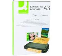 Q-CONNECT - Brillant - 125 microns - pack de 100 - clair - 303 x 426 mm pochettes plastifiées Clair