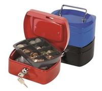 Q-connect caisse à espèces bleu 15,2 cm qcn kf02608 Bleu