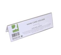 Q-Connect - Chevalet Porte-Nom Deal Système Identification Méthacrylate 190 x 60 mm Couleurs Assorties 939937