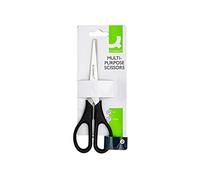 Q-CONNECT Ciseaux économiques 28832 - Lames inox, branches gainées ABS, bouts pointus 17 cm