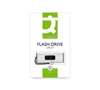 Q-Connect Clé USB 3.0 Slider 8 Go Argent/Noir