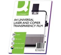 Q-Connect Clear Over Head Projector Film (Pack of 100) Clear Single