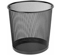 Q-Connect Corbeille À Papier Maille Métallique 13l - Noir