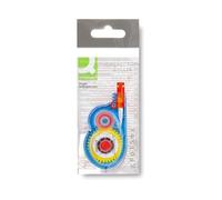 Q-Connect - Correcteur Dévidoir Ruban 5 mm x 8 m Correction Latérale Réécriture Immédiate Invisible Photocopie Couleurs Assorties 17931
