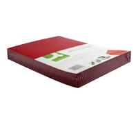 Q-Connect Couverture Carton 250g Grain Pour Reliure Format A4 Rouge Paquet 100