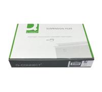 Q-Connect Dossiers à suspension à onglets A4 (paquet de 50)