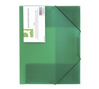 Q CONNECT ELASTICATED FOLIO GREEN