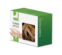 Q-Connect Élastiques en caoutchouc de tailles assorties 100 g, vert